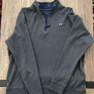 Vineyard vines size XL (18) gray pullover quarter zip.
